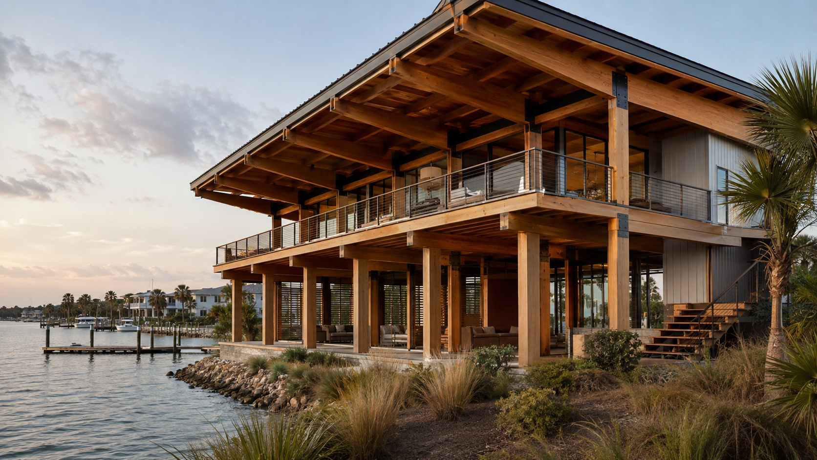 Conceptual waterfront residence
